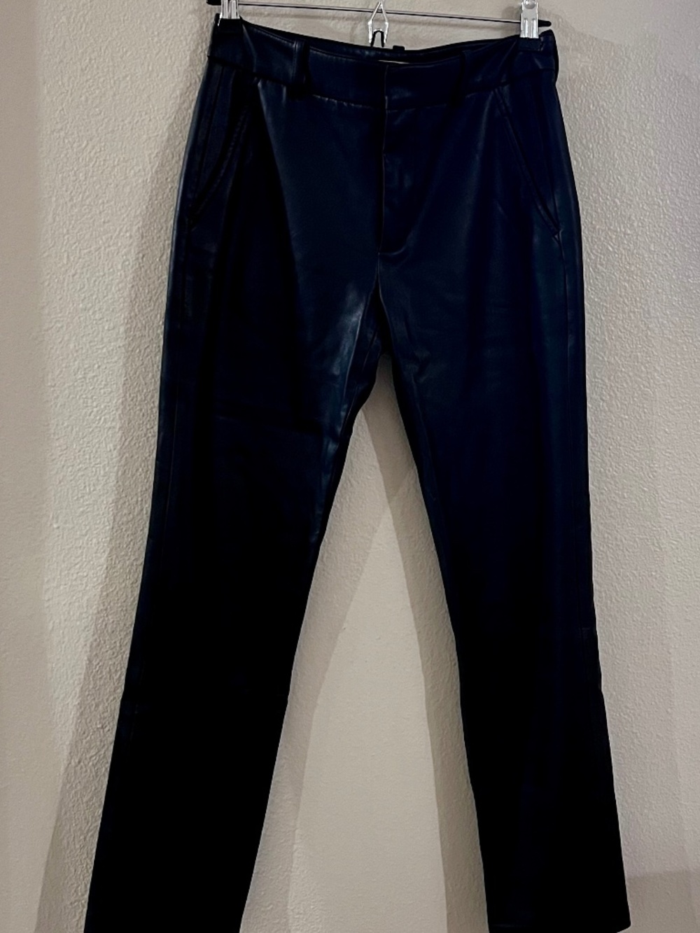 ZARA Leather Like Faux Leather Pants Size 2 Black